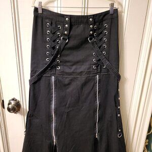 vintage long Tripp NYC skirt sz L Goth punk industrial